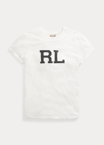 Playeras Polo Ralph Lauren Mujer Blancos - RL Cotton Jersey - UCTOF2809